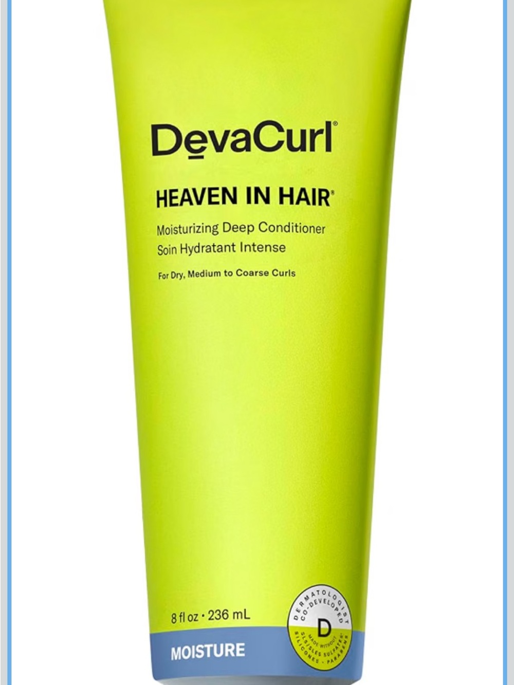 DevaCurl Heaven In Hair Moisturizing Deep Conditioner 8 fl oz